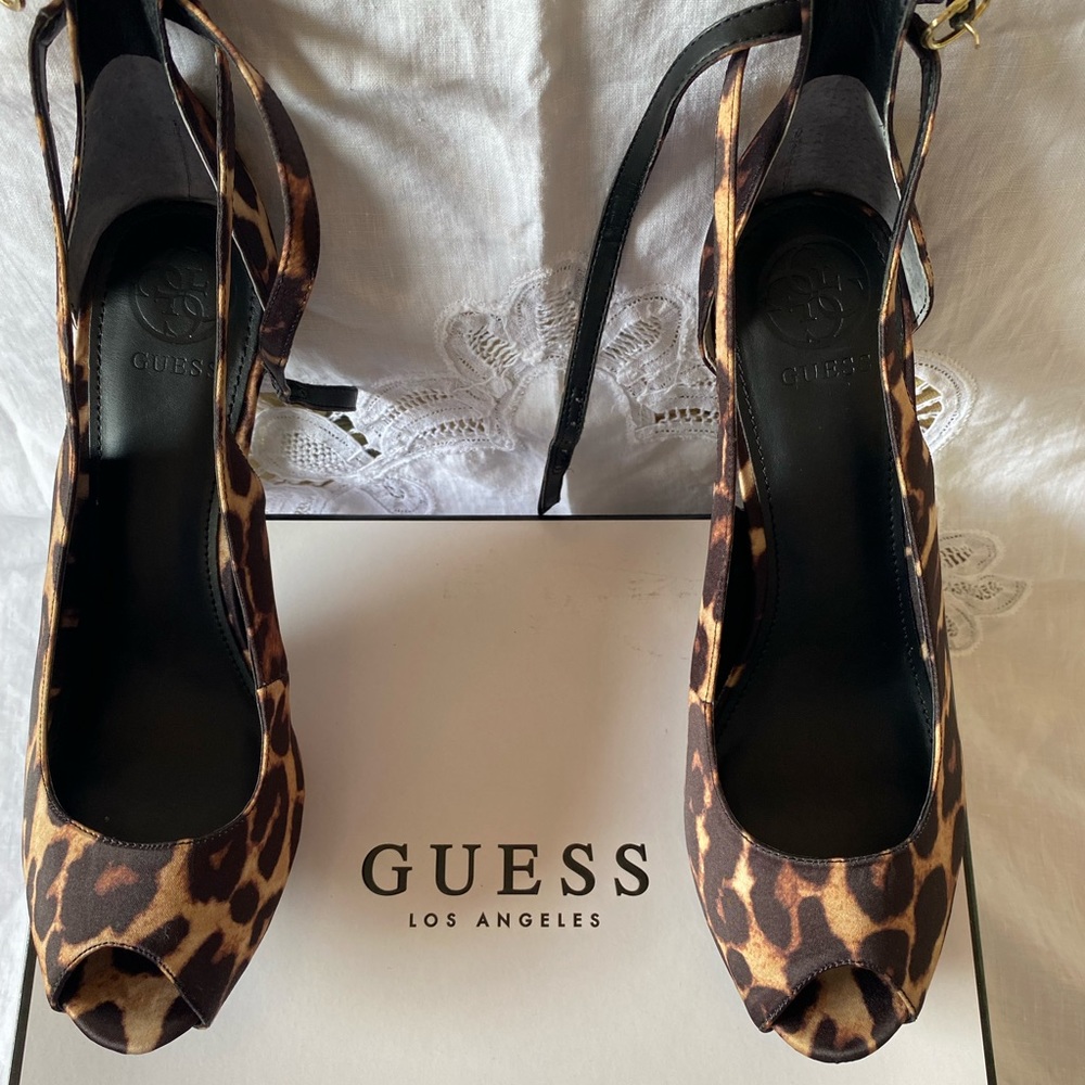 Guess - Brand New leopard print heels Size 8
